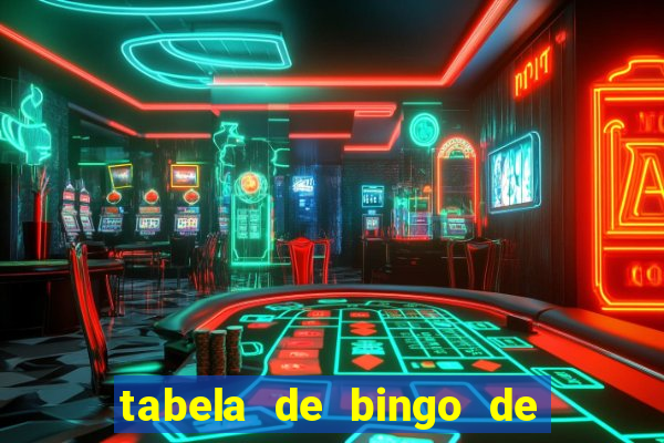 tabela de bingo de 1 a 100